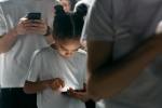photo of girl using smartphone